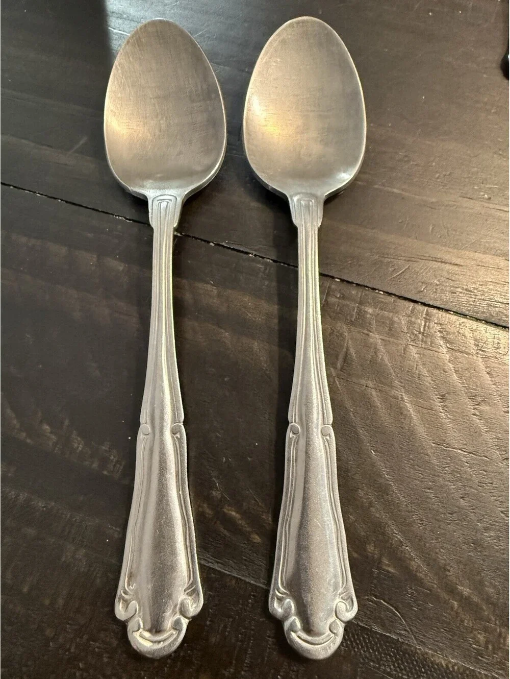 Royal Norfolk VENICE Stainless Steel Oval Soup Place Spoons Set of 2